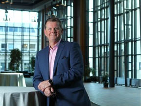 Clark Grue, the new President and CEO of the Calgary TELUS Convention Centre, in the exhibition hall in Calgary.