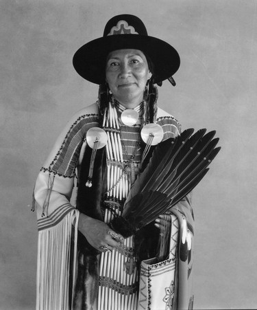 Evelyn Eagle Speaker was crowned Stampede Queen in 1954, the first and only First Nations person to hold that title.