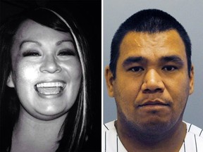 (Left) Tami Frank, victim of murder on Little Pine First Nation. (Right) Sheldon Kyle Thunderblanket.