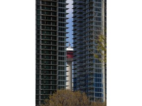 New construction of condo towers is on the rise in downtown Calgary.