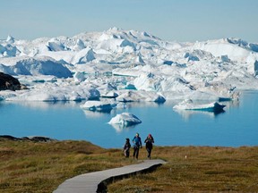 Illulissat Fjord – The boardwalk leading to the mouth of the fjord is one of the prettiest hiking trails you'll find anywhere. Credit, Greg Olsen
