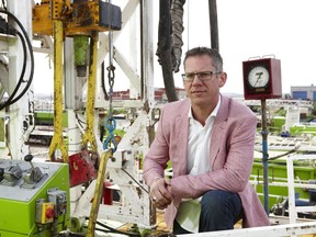 Shane Walper, president and CEO of Predator Drilling, at a drilling rig in Red Deer.