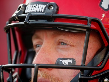 Calgary Stampeders quarterback Bo Levi Mitchell during CFL football in Calgary, Alta., on Saturday, October 15, 2016. AL CHAREST/POSTMEDIA