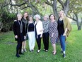 The surviving original Best of Bridge members, as well as the new trio, from left to right: Mary Halpen, Sue Duncan, Val Robinson, Helen Miles, Joan Wilson, Elizabeth Chorney-Booth, Julie Van Rosendaal.