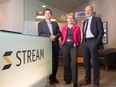 Dumitru Cernelev, Birgit Juergensen and Allan Chegus are with Stream Systems which has been nominated in the innovation category of the Small Business Calgary Awards, to be handed out Thursday.