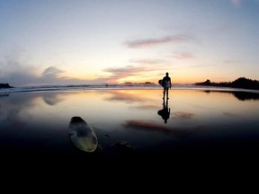 Wellness weekend in Tofino includes surf lessons.