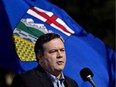 Alberta Conservative MP Jason Kenney speaks to media as he begins the Unite Alberta Truck Tour in Edmonton Alta, on Monday, August 1, 2016. Calgary Conservative Jason Kenney is officially stepping down as an MP this week. THE CANADIAN PRESS/Jason Franson ORG XMIT: CPT123