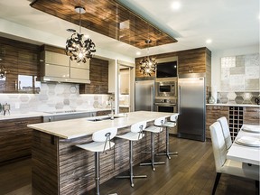 The kitchen in California Homes' Dominus show home in Walden.