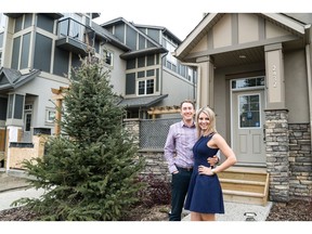 Chantel Gogowich and Jeff Snowden love how close their new townhome at  Killarney Townes,  by Streetside Developments, is to all sorts of amenities.