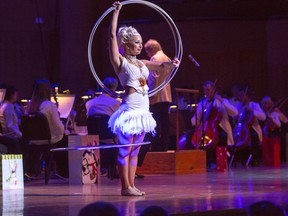 Cirque Musica will perform with the Calgary  Philharmonic Orchestra.