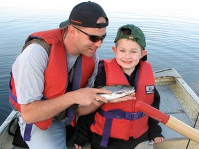 Hayden's first fish is a lifetime memory.