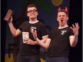 James Percy, left,  and Joseph Maudsley in Potted Potter.
