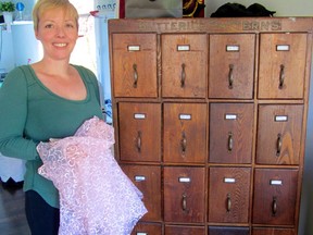 Karin Triel makes custom bras out of her Chestermere home.
