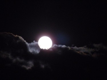 Shelley Podorieszach submitted this photo of the moon on Monday night.
