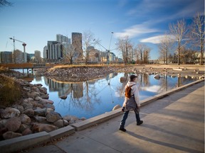 St. Patrick's Island in Calgary has been named 2016 Great Public Space by the Canadian Institute of Planners. The recently revitalized park was photographed on Tuesday November 8, 2016. GAVIN YOUNG/POSTMEDIA