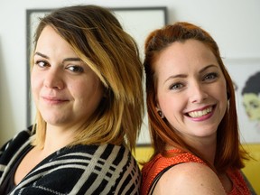 Hayley Muir, left, and Kaely Cormack are organizers of the Femme Wave feminist arts festival.