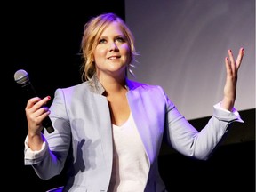 Amy Schumer speaks at Tribeca Talks in 2015. The comedian brings her tour to the Scotiabank Saddledome on Tuesday.