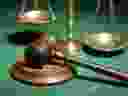 Gavel and scales --- Begin Additional Info --- Scales of justice and gavel