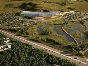 An artist's rendering of the Rocky Ridge recreation facility to open at 11300 Rocky Ridge Rd. N.W. in 2017. Handout/Calgary Sun/QMI Agency
