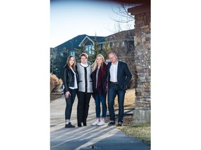 Leo and Elena Beimel with their daughters Val and  Nikol  in Silverado.