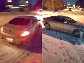 Cagary Police Service supplied these images of a BMW car allegedly involved in a violent road rage incident on December 7, 2016.