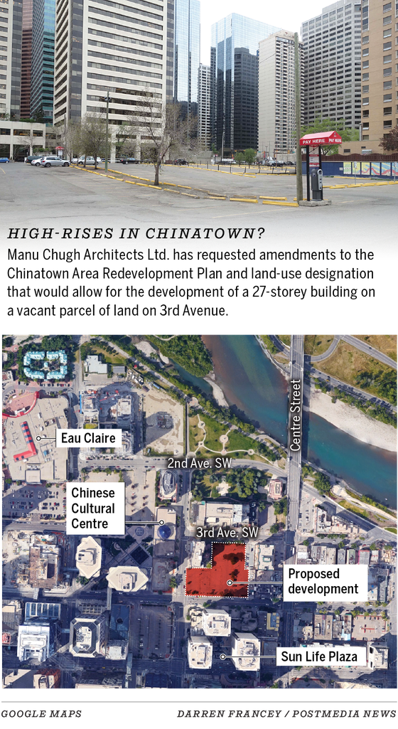 Calgary Chinatown development graphic