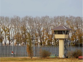 Guard towers at Bowden Institution.