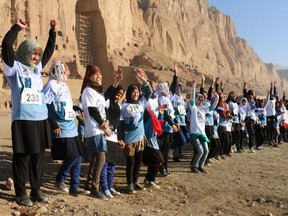 Members of a female volleyball team at an Afghanistan school will be the beneficiaries of a New Years Eve charity run in Cochrane. Supplied photo