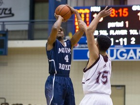 Josh Ross, a 24-year-old from Burlington, Iowa, has put up sterling numbers in his first season in Canada West – second in the conference in average rebounds with 10.0 and fourth in scoring average at 19.6. (Courtesy Mount Royal University)