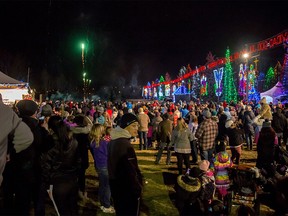 Festivities at the kickoff of the annual Lions Festival of Lights, now in its 30th year, at Confederation Park  in Calgary on Saturday, Nov. 26, 2016.