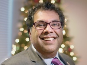 Mayor Naheed Nenshi is pictured in a year-end interview with Postmedia on December 16, 2016. (Kerianne Sproule/Postmedia)