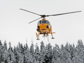 WEST VANCOUVER, BC., December 27, 2016 -- North Shore search and rescue team members during in action during several searches for missing hikers and snowboarders on Cypress Mountain in West Vancouver, BC., December 27, 2016.  Earlier in the day they rescued a snowboarder who had been  stranded out of bounds overnight, while two other men whose whereabouts are unknown are still unaccounted for. (NICK PROCAYLO/PostMedia)  00047078A		  ORG XMIT: 00047078A [PNG Merlin Archive]