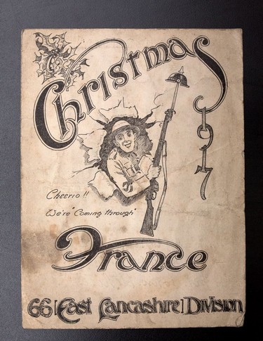 A Christmas card send home from the First World War.