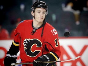 Flames rookie forward Matthew Tkachuk has been suspended for two games following a hit to the head of L.A. Kings defenceman Drew Doughty on Sunday. (File)