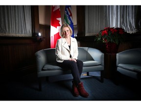 Premier Rachel Notley poses for a portrait at the McDougall Centre in Calgary, Alta., on Friday December 2, 2016.