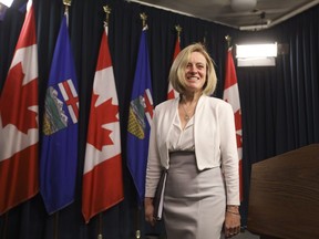 Alberta Premier Rachel Notley, seen here at a year-end update in Edmonton, is deserving of Santa's nice list this year for her bold leadership in establishing a carbon pricing mechanism to gain market access for Alberta's oil.