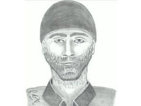 Calgary police released this composite sketch of a suspect in connection with a robbery investigation.