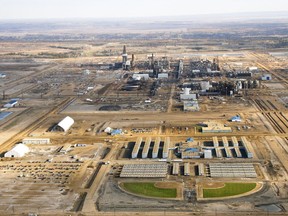 An aerial view of Canadian Natural Resources' Horizon oilsands plant north of Fort McMurray.