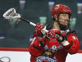 Roughnecks Curtis Dickson scored six goals in a win against Vancouver on Saturday night.