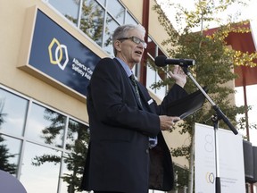 FILE PHOTO: Dan MacLennan, executive director of the Alberta Construction Safety Association, speaks during a celebration of ACSA's one millionth student to take safety training in the province in Edmonton, Alberta on Tuesday, August 30, 2016. Ian Kucerak / Postmedia
