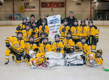 Bow River Bruins White captured the Atom 4 West crown.