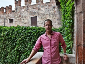 Author Glenn Dixon in Verona.