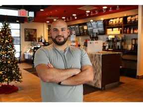 Cafe Fresco's co-owner Samer Halasa poses in the northwest Calgary, Alta location on Thursday January 5, 2017.