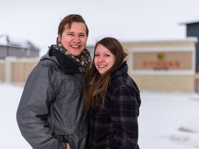 Cody and Allison found their future home in a duplex by Brookfield Residential in Symons Gate.