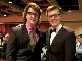 Evan and Jordan Caldwell. The twin 17-year-olds died in an overnight accident on the bobsled track at COP last February.