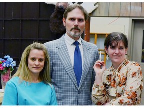 From left: Lynsey Coghlan, Steve Hansen Smythe and Sarah Gibbs in Workshop Theatre's Yet Another Visit to Fawlty Towers.