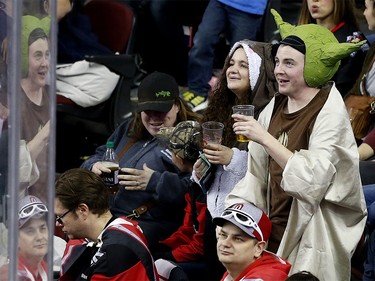 Star Wars Night at the Calgary Roughnecks game at the Scotiabank Saddledome in Calgary, Alta. on Saturday January 28, 2017. Leah Hennel/Postmedia
