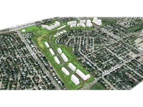 Artist rendition of the Highland Village Green proposed development.