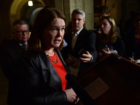 Jane Philpott, Federal Minister of Health speaks to media Dec. 2016.