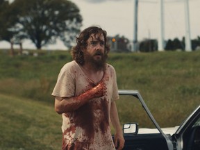 Macon Blair in a scene from Jeremy Salnier's 2013 film, Blue Ruin.